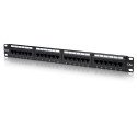 DIGITUS Patch panel,CAT5E,19",24xUTP RJ45,black