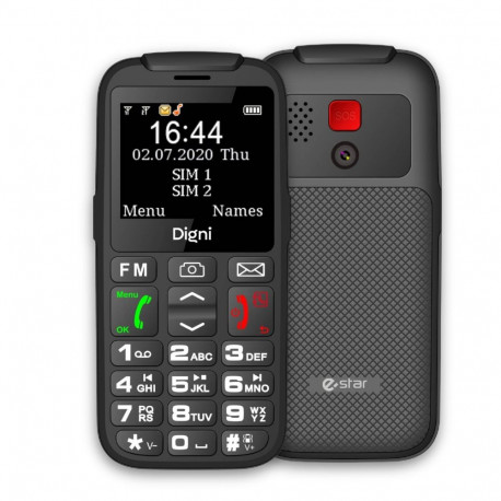 eSTAR Digni Talk Senior Phone  Dual SIM Black