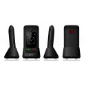eSTAR Digni Flip Clamshell Phone 2.4''+1.77" Black