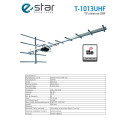 eSTAR Antenna T-1013 UHF LTE Black