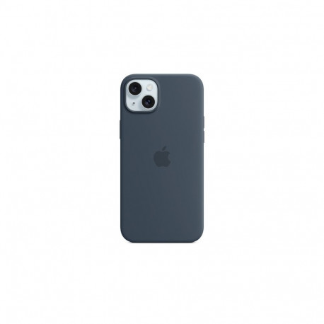 Apple iPhone 15 Plus Silicone Case with MagSafe Storm Blue