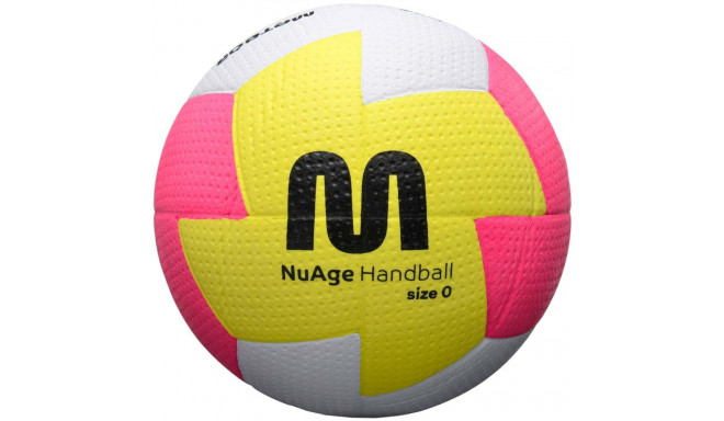 Piłka ręczna Meteor Nuage Mini 0 żółto-różowo-biała 16695 0