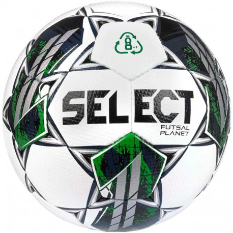 Piłka nożna hala Select Futsal Planet FIFA Basic biało-czarno-szaro-zielona 17646/1014387 4