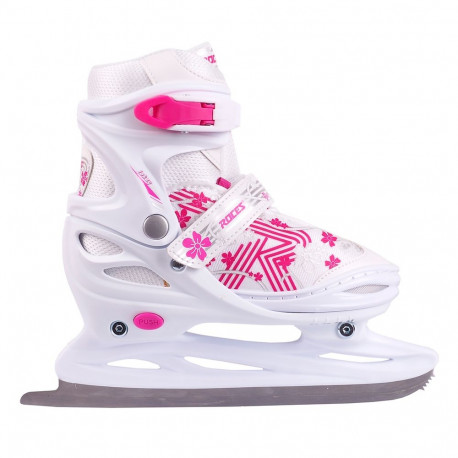 Łyżwy Roces Jokey Ice 3.0 Girl biało-różowe 450708 01 38-41
