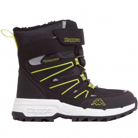Buty dla dzieci Kappa Floki Tex czarno-limonkowe 260975K 1133 31