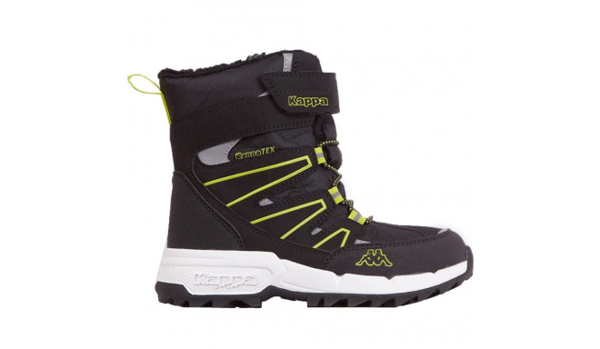 Buty dla dzieci Kappa Floki Tex czarno-limonkowe 260975K 1133 34