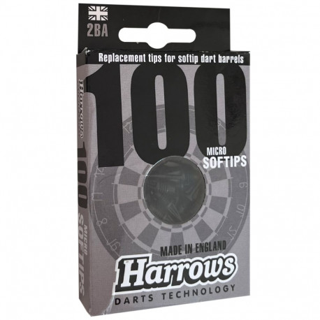Harrows dartsiotsad Spare Micro Softips 100 tk