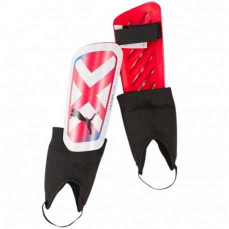 Ochraniacze piłkarskie Puma Ultra Light Ankle czerwono-białe 30874 05 M