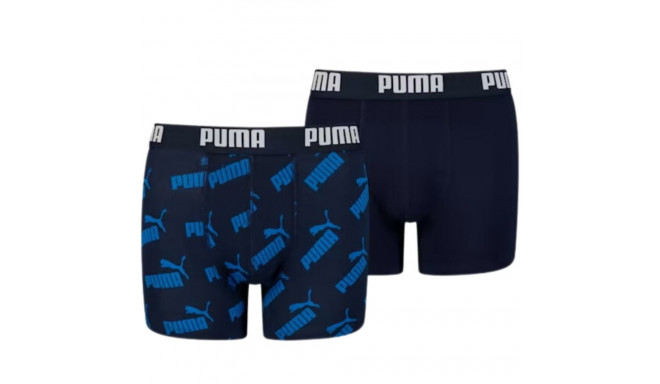 Bokserki dla dzieci Puma Basic Boxer 2P granatowe, czarne 935526 02 128cm