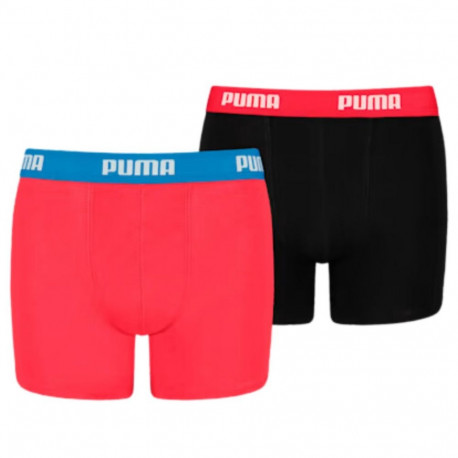 Bokserki dla dzieci Puma Basic Boxer 2P czerwone, czarne 935454 04 152cm