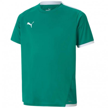 Koszulka dla dzieci Puma teamLIGA Jersey zielona 704925 05 152cm