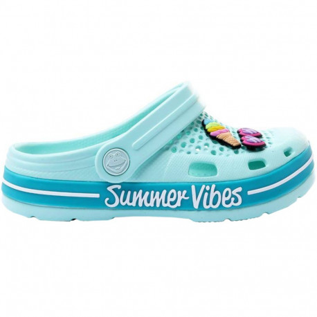 Chodaki dla dzieci Coqui Lindo miętowo-turkusowe 6423-409-4419    28-29