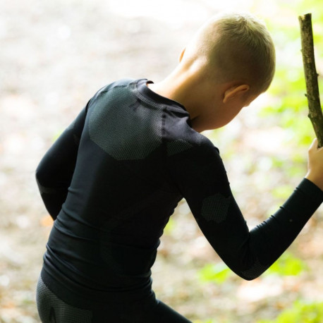 Bielizna termoaktywna dla chłopców Alpinus Active Idre Set czarna SI1023 - SI1025  120-136