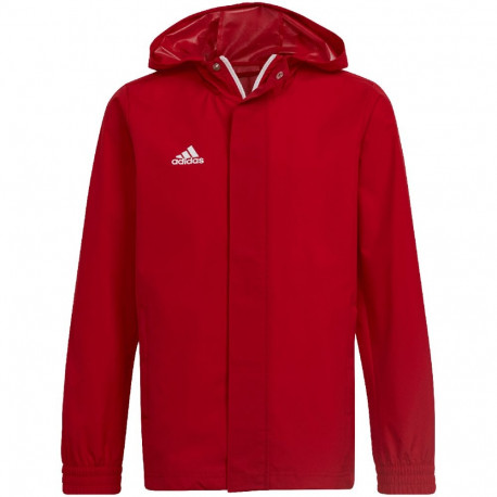 Kurtka dla dzieci adidas Entrada 22 All-Weather czerwona IK4013 128cm