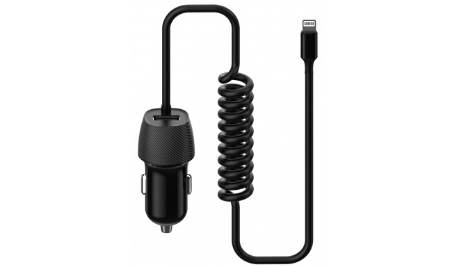  Platinet car charger 3.4A USB-A + Lightning (45484) (open package)