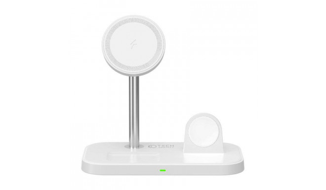 Tech-protect wireless charger QI15W A22 3in1 Magnetic MagSafe, white (opened package)