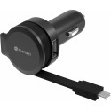  Platinet car charger 1xUSB 2.4A + microUSB cable (44650) (open package)