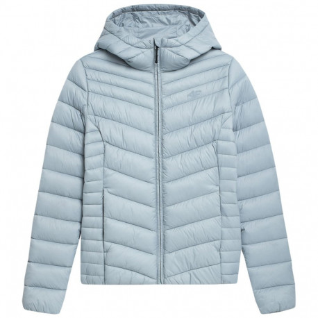 Kurtka pikowana damska 4F F095 jasny niebieski 4FSS23TDJAF095 34S	 L