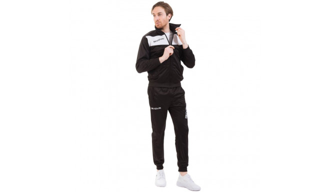 Dres Givova Tuta Visa Triacetato czarno-biały TR018 1003 L