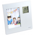  Omega digital weather station + photo frame OWSPF01, silver (opened package)