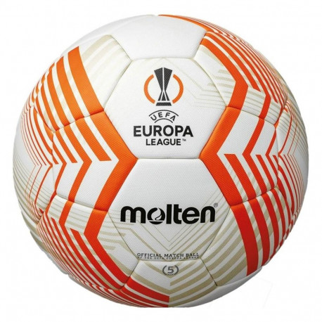 Piłka nożna Molten Fifa Official UEFA Europa League Acentec biało-pomarańczowa F5U5000-23 5
