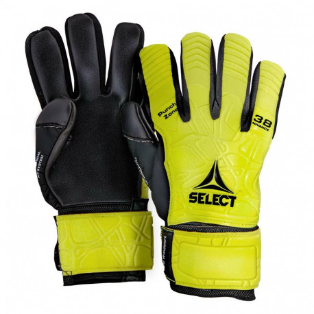 Rękawice bramkarskie Select 38 Advance żółto-czarne 17677 9,5