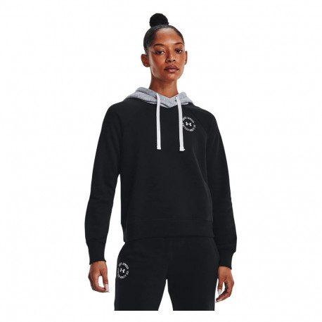 Bluza damska Under Armour Rival Fleece CB Hoodie czarna 1373031 001 S