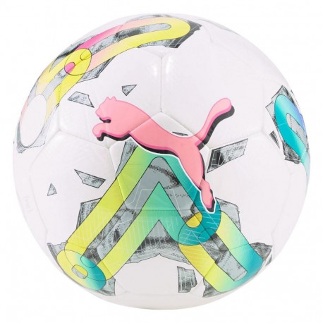 Piłka nożna Puma Orbita 6 MS biało-zielono-różowa 83787 01 5