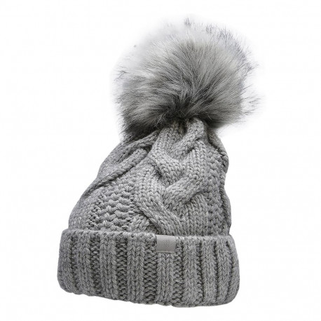 4F naiste müts H4Z22 CAD010 27M M, jahe helehall melanž