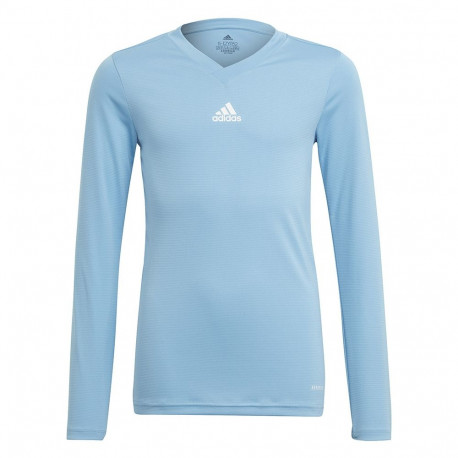 Koszulka dla dzieci adidas Team Base Tee błękitna GN7512 140cm