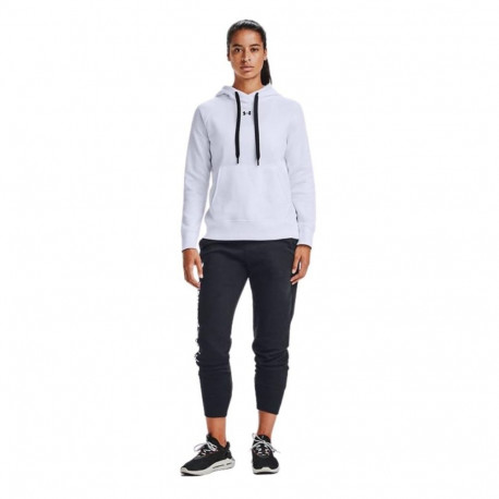 Bluza damska Under Armour Rival Fleece HB Hoodie biała 1356317 100 2XL