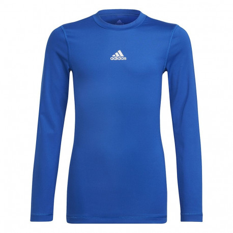 Koszulka dla dzieci adidas Youth Techfit Long Sleeve niebieska H23155 128cm