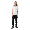 Spodnie dla dziewczynki 4F głęboka czerń HJZ22 JSPDD002 20S 128cm