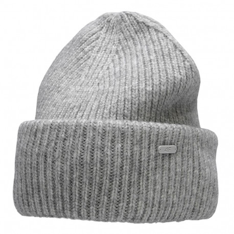 4F naiste müts H4Z22 CAD005 27M S, jahe helehall melanž