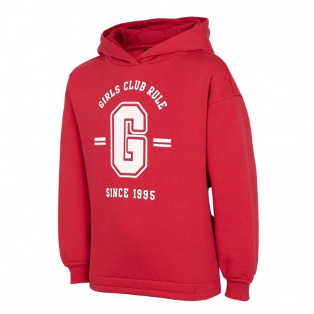 Bluza dla dziewczynki 4F czerwona HJZ22 JBLD004 62S 134/140cm