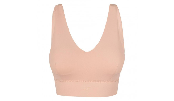 Stanik sportowy damski 4F pudrowy koral H4Z22 STAD017 65S XS