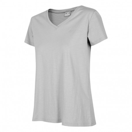 4F naiste t-särk H4Z22 TSD352 27M L, jahe helehall melanž