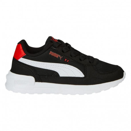 Buty dla dzieci Puma Graviton AC PS czarno-czerwone 381988 11 28