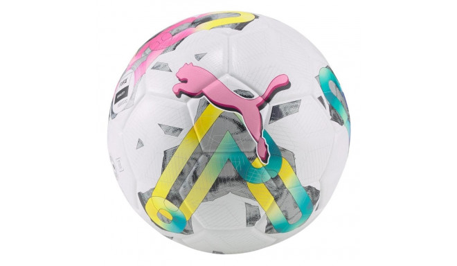 Piłka nożna Puma Orbita 3 TB FIFA Quality biało-zielono-różowa 83776 01 5