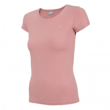 4F naiste t-särk H4Z22 TSD350 56S M, heleroosa