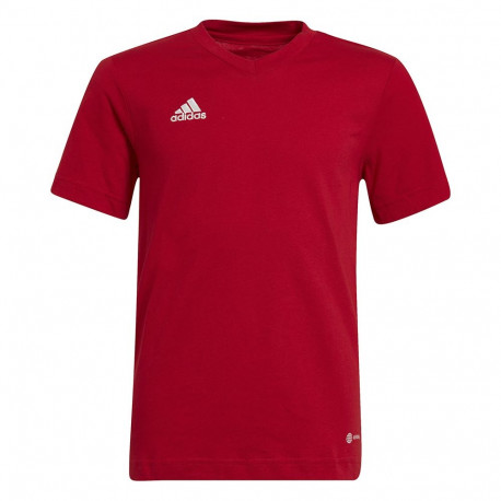 Koszulka dla dzieci adidas Entrada 22 Tee czerwona HC0446 152cm