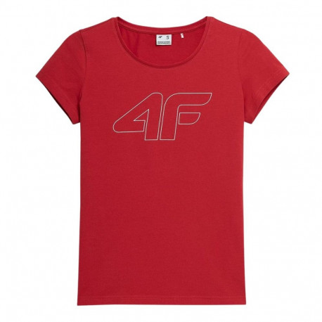 4F naiste t-särk H4L22 TSD353 62S S, punane