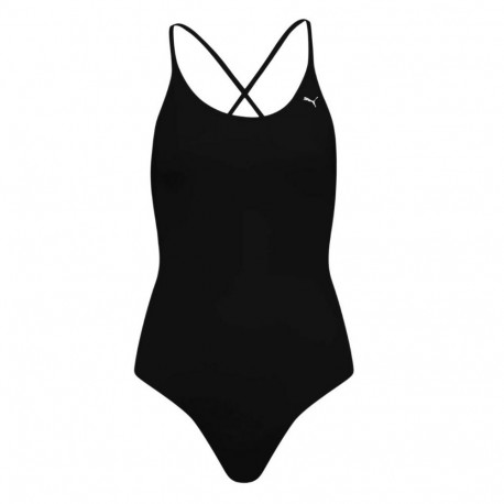 Kostium kąpielowy damski Puma Swim V-Neck czarny 935086 03 S