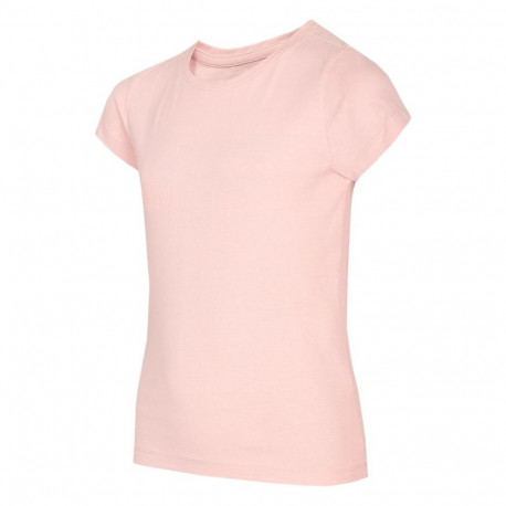 Koszulka dla dziewczynki 4F pudrowy koral HJL22 JTSD005 65S 158cm