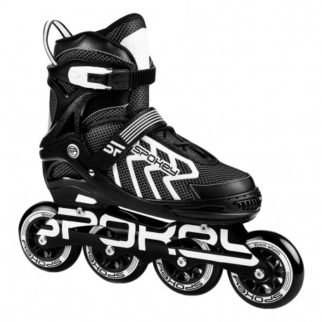 Spokey rulluisud Khan 927032-927033-927034 31-34, must-hall-valge