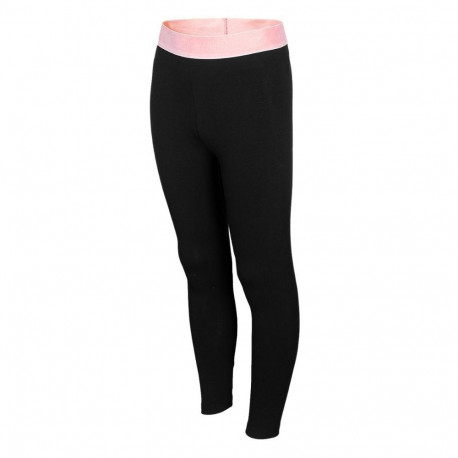 Legginsy dla dziewczynki 4F głęboka czerń HJL22 JLEG004 20 S 122cm