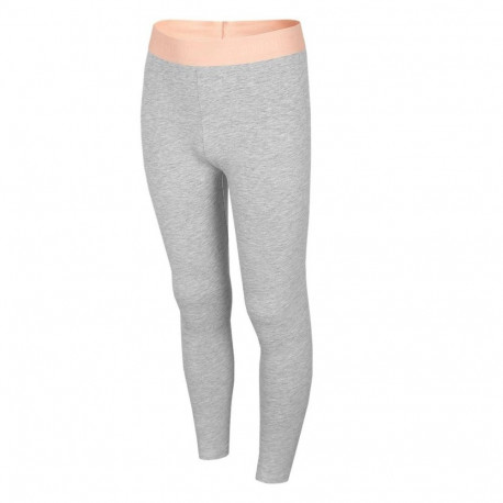 4F tüdrukute retuusid HJL22 JLEG004 27M 164cm, jahe hele hall melanž