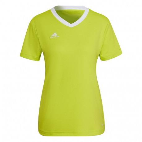 Koszulka damska adidas Entrada 22 Jsy limonkowa HC5080 2XS