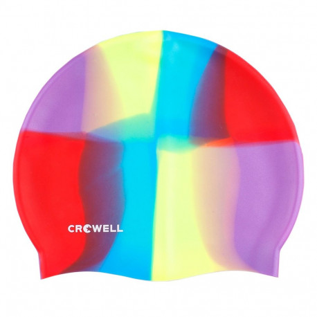 Czepek pływacki silikonowy Crowell Multi Flame kolorowy kol.10