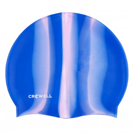 Czepek pływacki silikonowy Crowell Multi Flame niebiesko-różowy kol.06